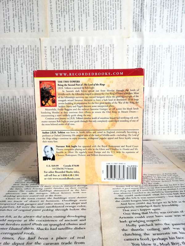 The  Two Towers by JRR Tolkien's [CD - Audiobook- Unabridged][Lord of the Rings - Book 2 ][Rare]