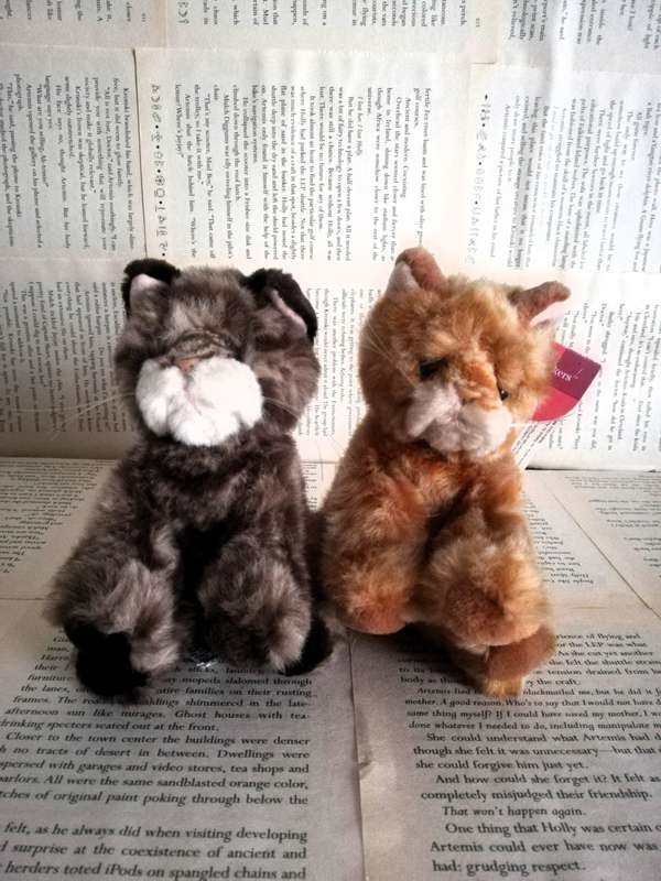 Vintage Russ Cat/Kitten Teddy - Whiskers x 2