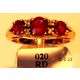 Genuine Rubies and Diamonds in 9ct Solid Yellow Gold Ring