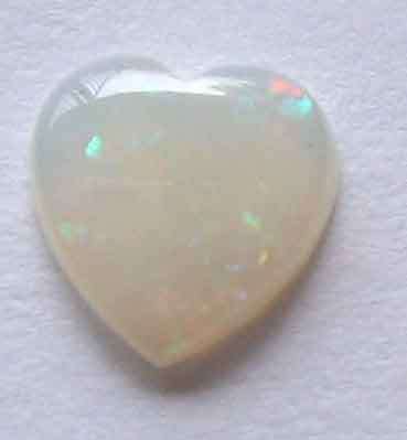 6.00 mm Heart  cut Opal 0.45 ct