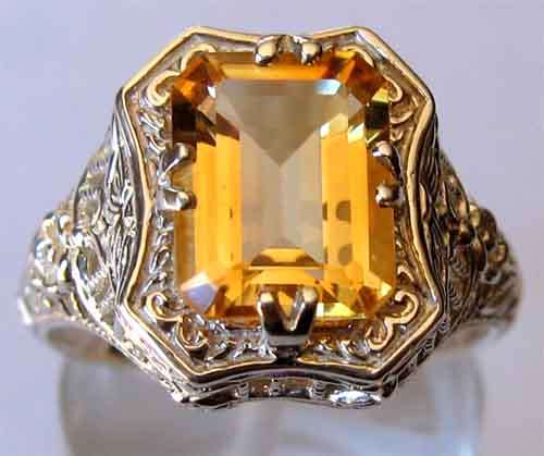 Lovely -Sterling Silver and Citrine  - Ring