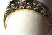 Antiq style with Genuine Blue Sapphired And Diamonds in 9ct Gold Ring