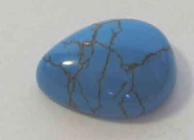 10.50 x 8.30 mm Pear cabouchon cut Turquoise 2.01 ct.