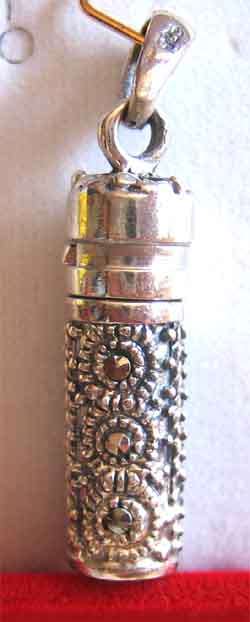 Sterling Silver Pill / Locket Pendant