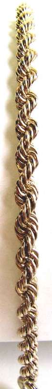 Sterling Silver Rope Chain Bracelet