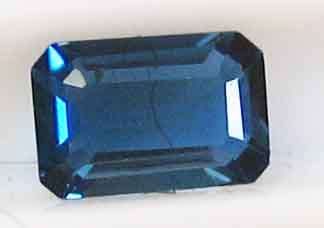 6.00 x 4.00 mm Emerald cut London Blue Topaz 0.71 ct