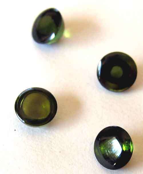 1 lot 4 pieces of 5.00 mm Bullet cut Tourmalines , T. W. 2.27 ct.
