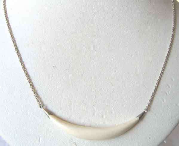 Sterling Silver and Ivory Necklace