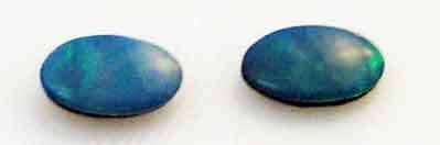 1 Lot, 2 pieces of 5.00 x 3.00 mm oval Doublet Opal , T. W. 0.22 ct.