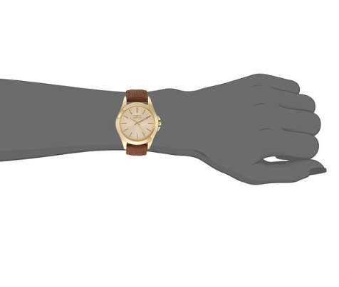 **RRP R7000**INVICTA® WOMEN'S 18K YELLOW GOLD ION-PLATED AND BROWN LEATHER WATCH
