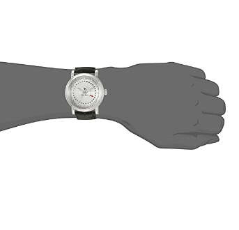 **RRP R6999.99**LUCIEN PICCARD® SWISS LEGEND BLACK LEATHER BAND CASUAL WATCH W/ BOX & MANUAL