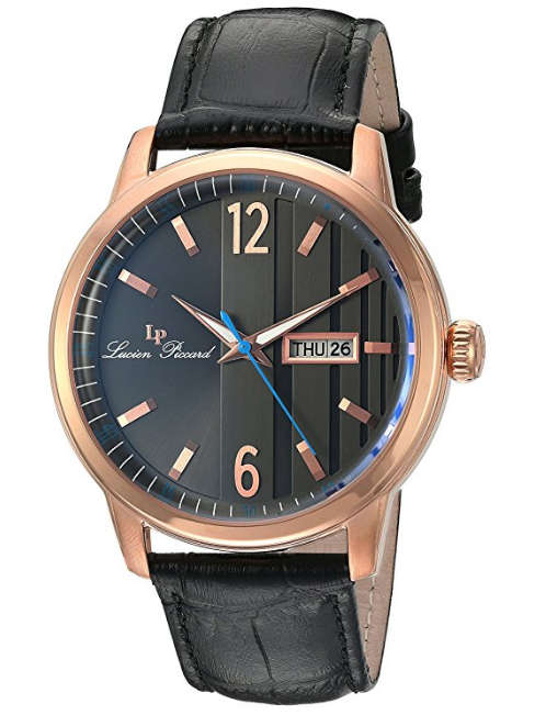 **RRP R7323.08**LUCIEN PICCARD® SWISS LEGEND LEATHER BAND CASUAL WATCH W/ BOX & MANUAL