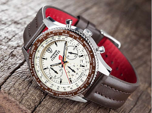 DETOMASO® ITALIA FIRENZE WORLD GP CHRONO HEIDFELD TEAM WATCH W. BOX, PAPERS, FULLY LOADED!!
