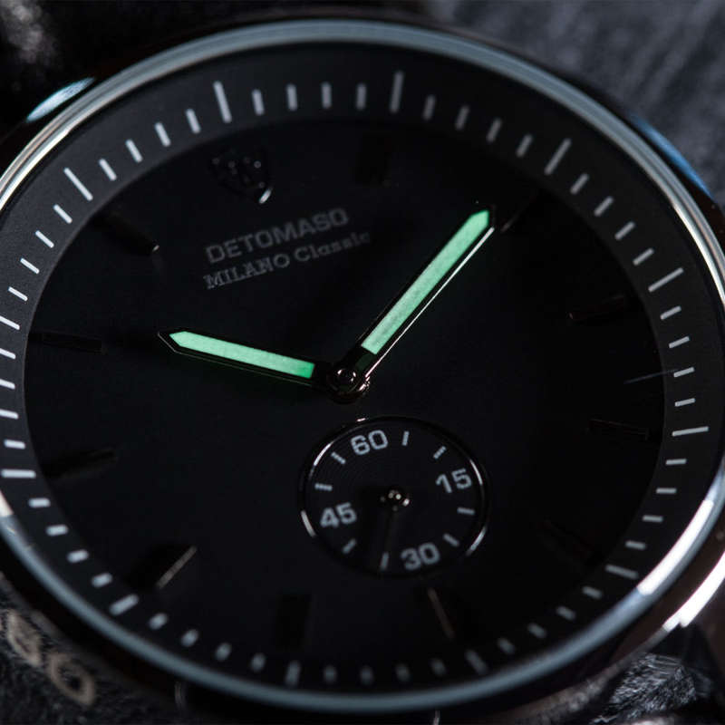 *RRP R7,499.99* DETOMASO® MILANO CLASSIC MEN'S STAINLESS STEEL WATCH W/ QUICK RELEASE LEATHER STRAP