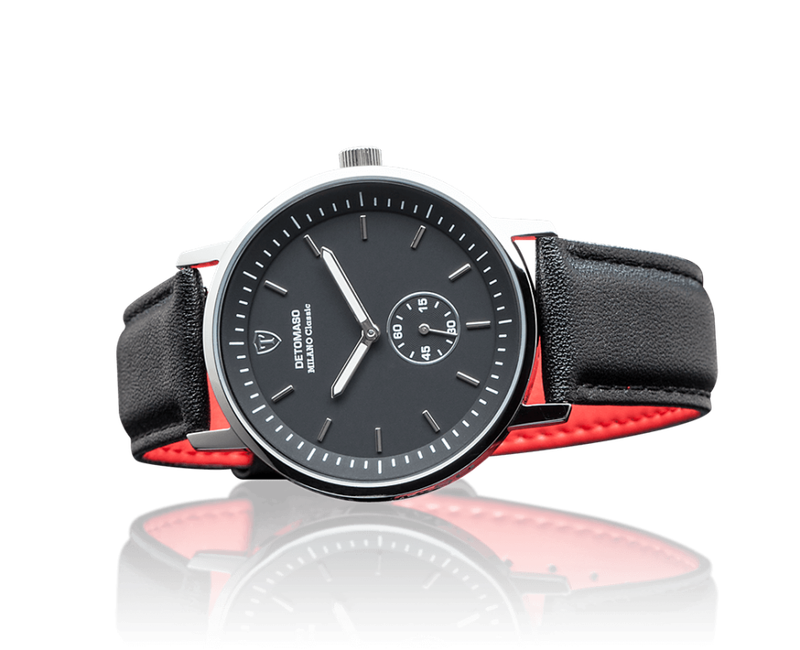 *RRP R7,499.99* DETOMASO® MILANO CLASSIC MEN'S STAINLESS STEEL WATCH W/ QUICK RELEASE LEATHER STRAP