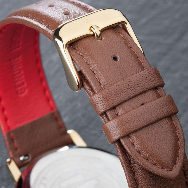 *RRP R7,499.99 I DETOMASO® MILANO CLASSIC MEN'S STAINLESS STEEL WATCH W/ QUICK RELEASE LEATHER STRAP