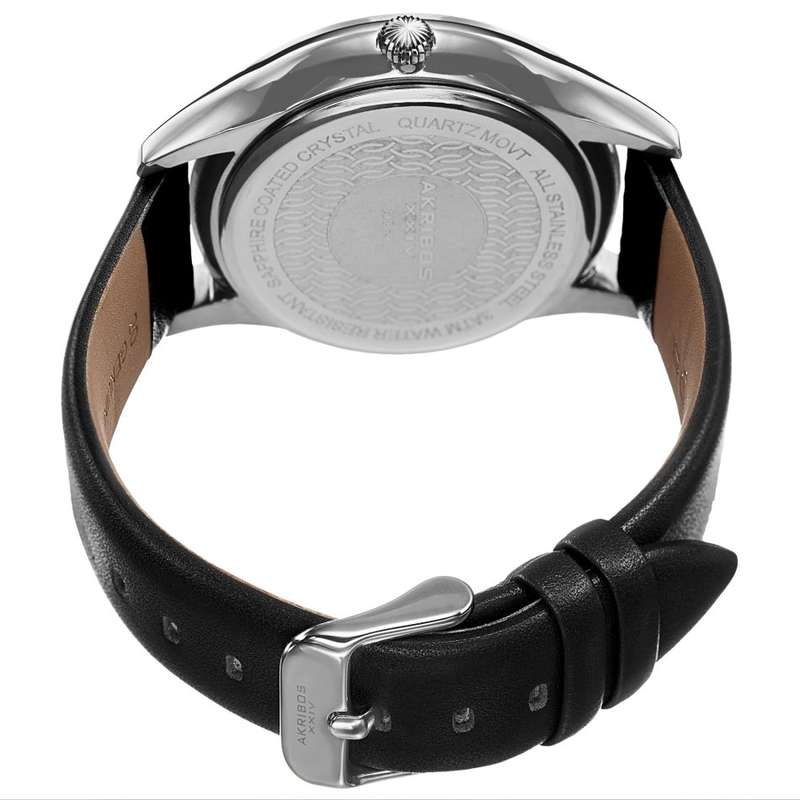 -I LATE ENTRY I RRP R5999.99 I- XXIV® MEN'S ROUND SILVER DIAL THREE HAND QUARTZ SILVER TONE  WATCH
