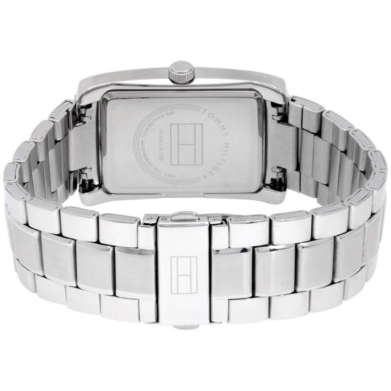 **AUTHENTIC**TOMMY HILFIGER® MENS QUARTZ SILVER TONE WATCH