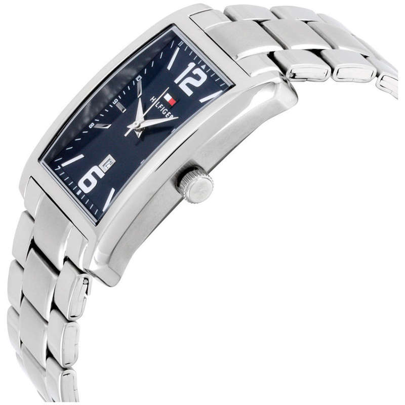 **AUTHENTIC**TOMMY HILFIGER® MENS QUARTZ SILVER TONE WATCH