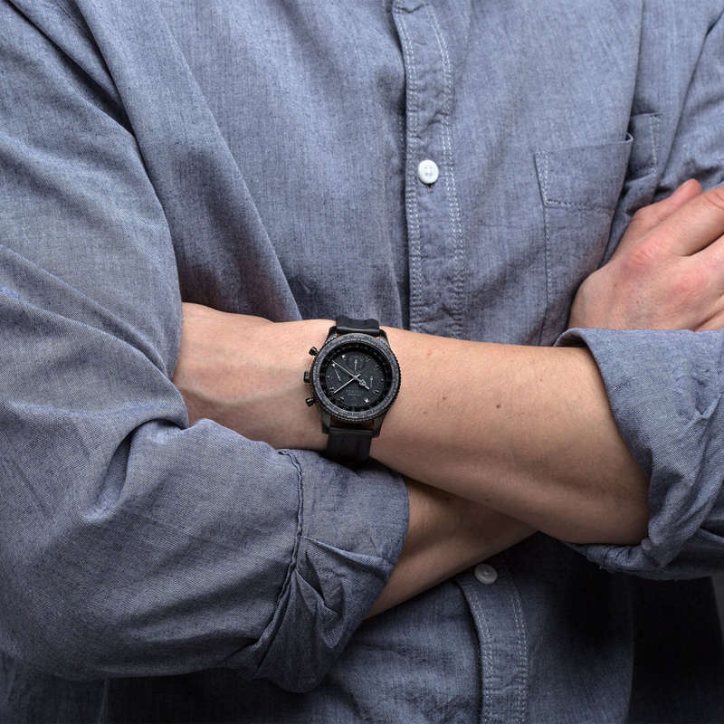 LIMITED EDITION I DETOMASO  FIRENZE  BLACK DIAMONDS EDITION  CHRONOGRAPH WATCH