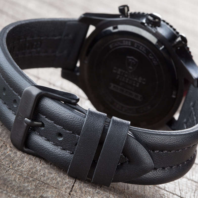 LIMITED EDITION I DETOMASO  FIRENZE  BLACK DIAMONDS EDITION  CHRONOGRAPH WATCH