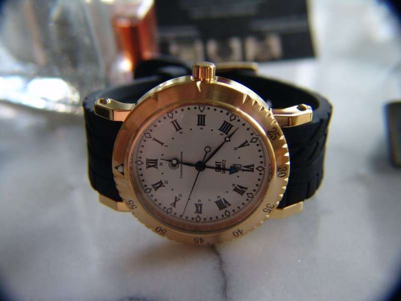-I GENUINE I EXCLUSIVE I-  Constantin Durmont Solid, gold-plated stainless steel Chronograph