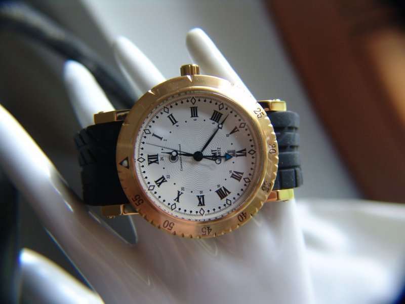 -I GENUINE I EXCLUSIVE I-  Constantin Durmont Solid, gold-plated stainless steel Chronograph