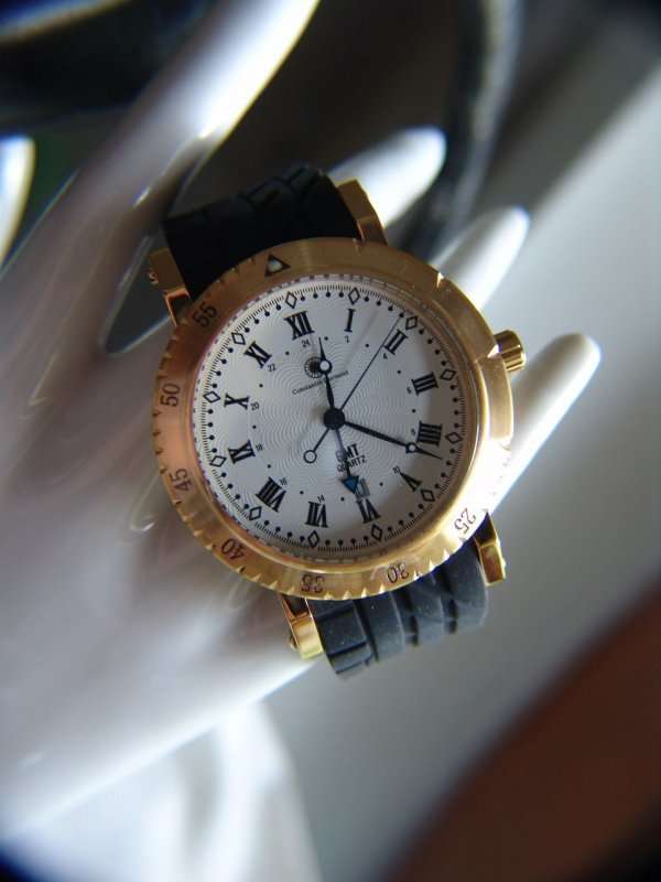 -I GENUINE I EXCLUSIVE I-  Constantin Durmont Solid, gold-plated stainless steel Chronograph