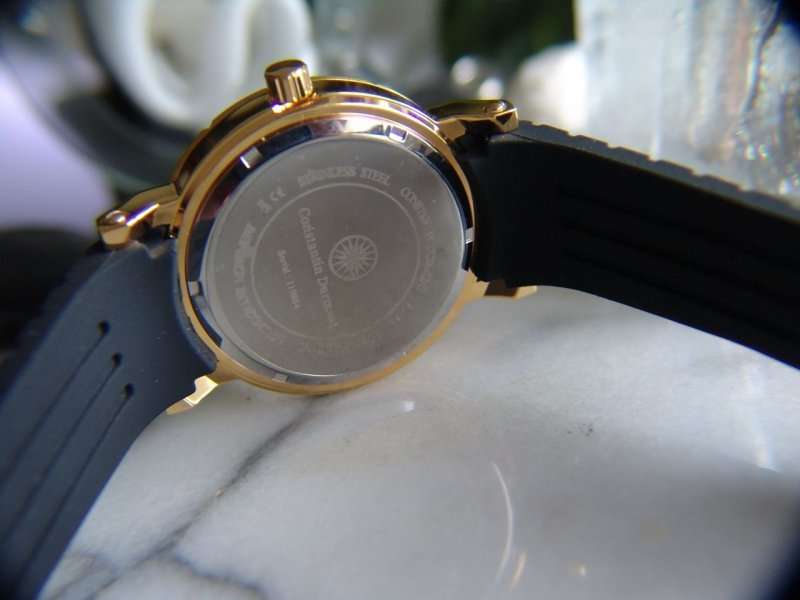 -I GENUINE I EXCLUSIVE I-  Constantin Durmont Solid, gold-plated stainless steel Chronograph