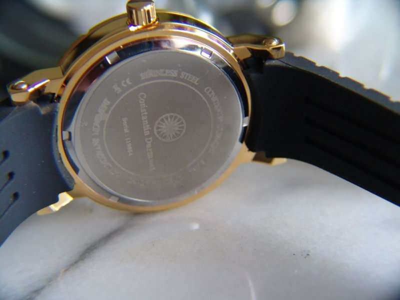 -I GENUINE I EXCLUSIVE I-  Constantin Durmont Solid, gold-plated stainless steel Chronograph