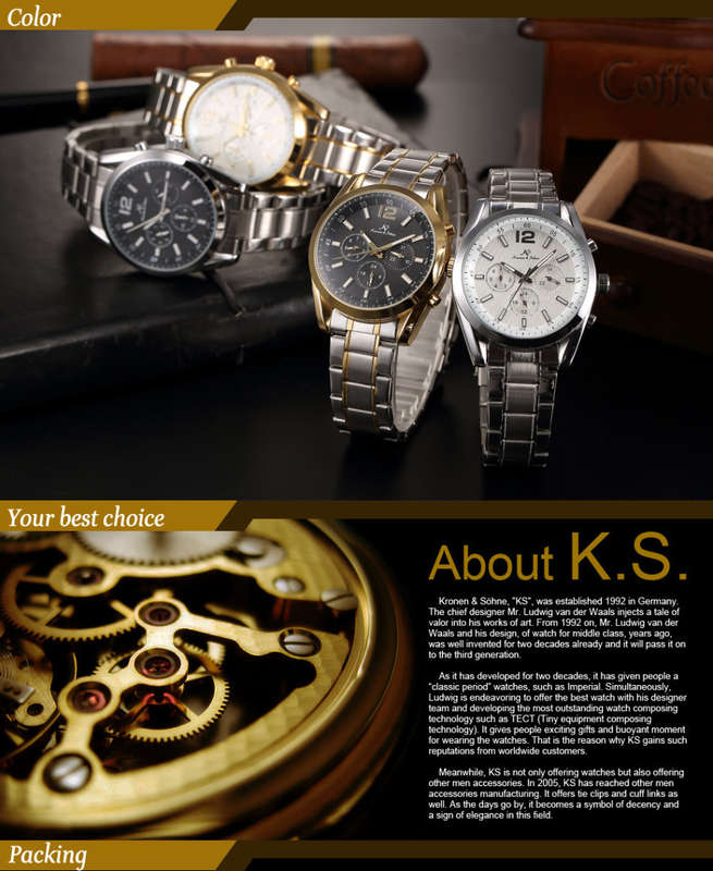 -I Late Entry !!! I GENUINE I- KRONEN & SÖHNE  17 Jewels Automatic Mechanical  Stainless Steel Watch