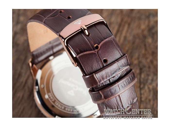 LATE ENTRY ! I GENUINE I EXCLUSIVE I UNISEX I YVES CAMANI LOISON Dual Time Brown/Brown Leather watch