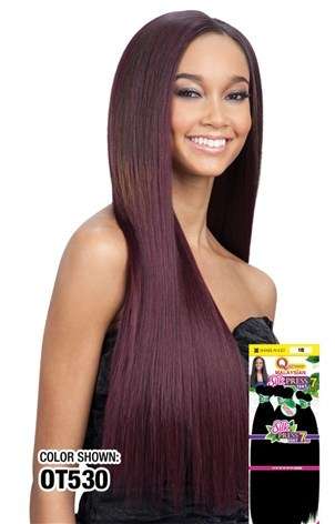 MilkyWay Que Weave Malaysian Silk Press Yaky (7 Piece 18" 20" 22") - 1B