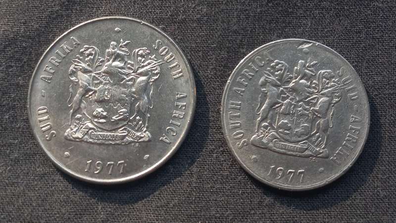 1977 R1 and 50c