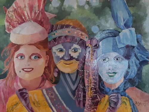 RAG - An original painting by Liz Fitzhenry