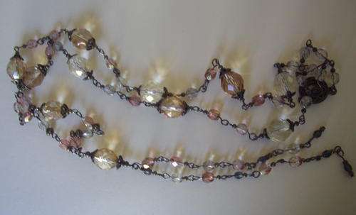 Heaps of gorgeous glowing old crystals - and earrings!