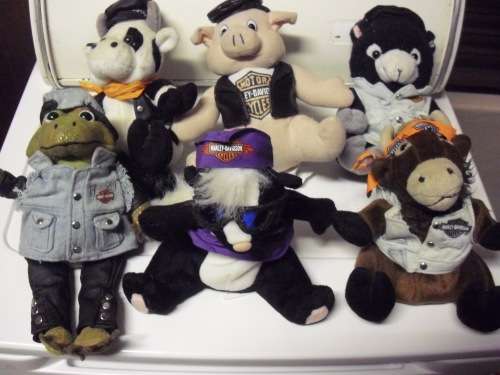 Harley Davidson Soft toys - Lot of 7.