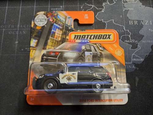 MATCHBOX - 2016 FORD INTERCEPTOR UTILITY