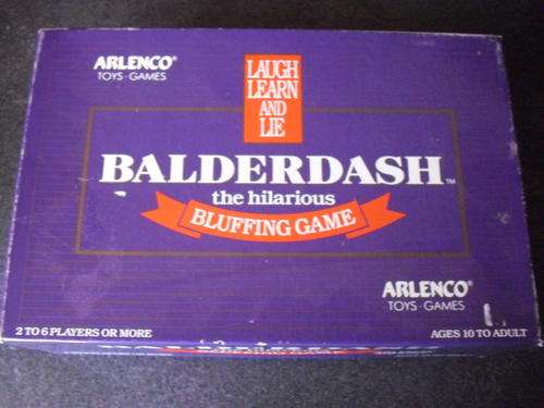 BALDERDASH BOARD GAME