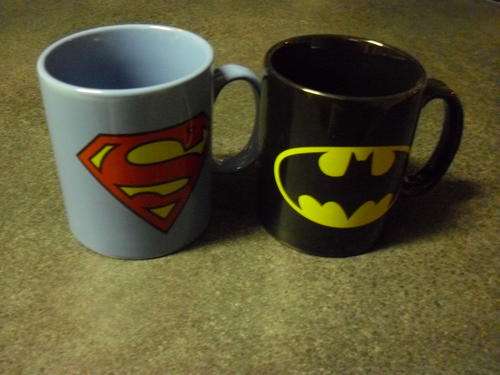 Batman and Superman Mugs
