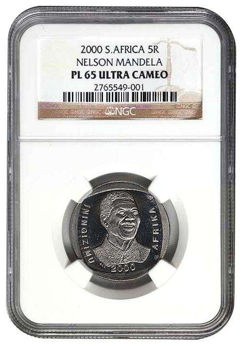 2000 Mandela R5 NGC PL65 Ultra Cameo ###HIGH GRADE ### Excellent coin ###