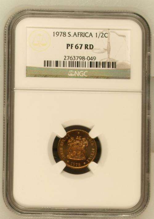 1978 South Africa Halh Cent NGC 67 RD
