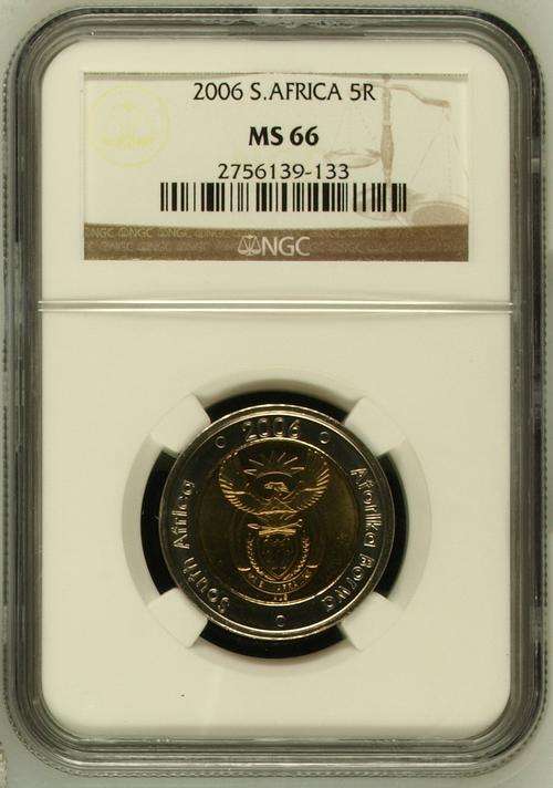 2006 South Africa 50c NGC MS66