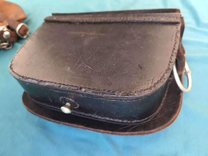 Diamond Fields Horse spur pouch, spurs and buttons