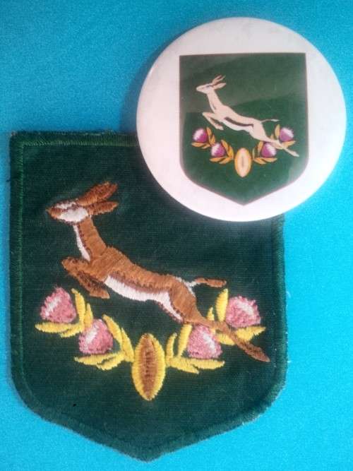 SPRINGBOK RUGBY (1995) EMBLEM badge set!