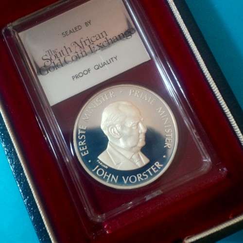 NATIONAL PARTY 30th ANNIVERSARY (1948 - 1978) slabbed proof SILVER medallion!! *(original box)