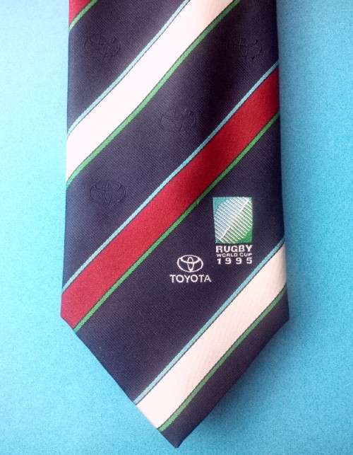 RUGBY WORLD CUP SA (1995) TOYOTA sponsor LIMITED EDITION tie!!