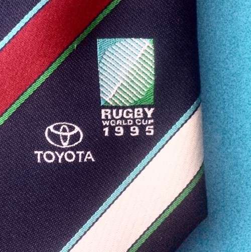 RUGBY WORLD CUP SA (1995) TOYOTA sponsor LIMITED EDITION tie!!