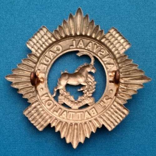 ***Rare*** vintage TRANSVAAL CADETS 2nd Battalion cap badge!!