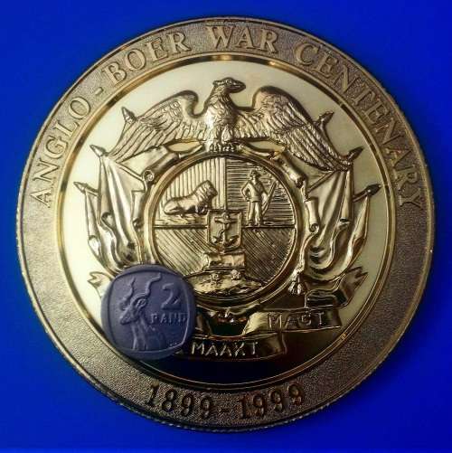 ***HUGE*** ANGLO-BOER WAR CENTENARY (1899-1902) brass plated medallion - @@@ R1 START!!!